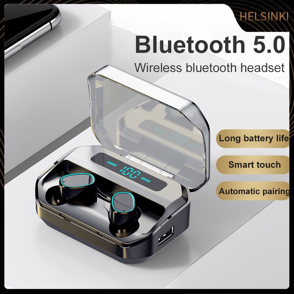 Tai Nghe Nhét Tai Hel + M8 Kết Nối Bluetooth 5.0