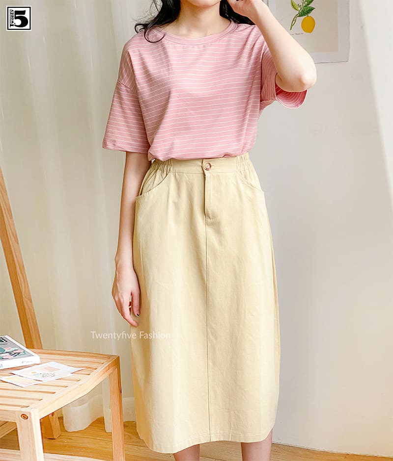 Áo thun nữ kẻ ngang Twentyfive N47