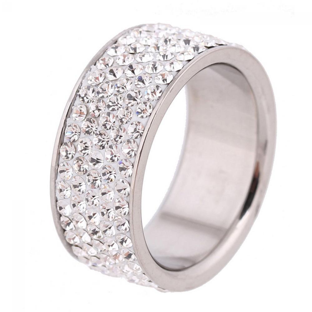 ORIENTLII Nhẫn Inox Dát Đá Unisex Size 8-12