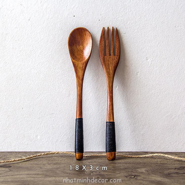 Thìa dĩa gỗ phong cách Nhật bản | BigBuy360 - bigbuy360.vn