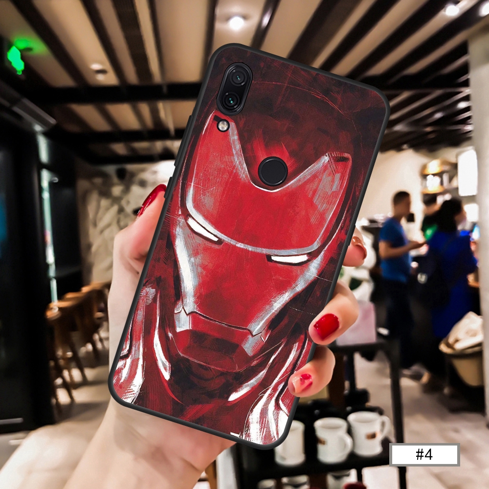 Ốp lưng cho Xiaomi Redmi Note7 7 Note6 6A 5 5A 5 Plus S2 Note4X Superhero Iron Man