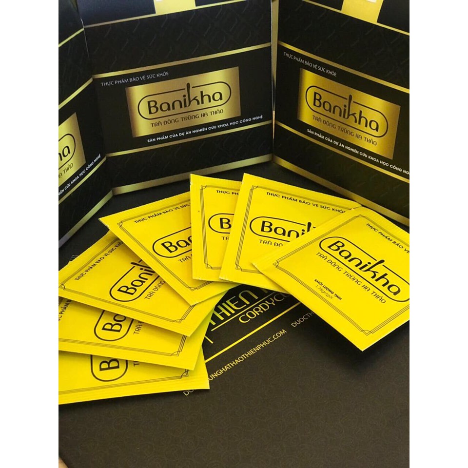 Trà Đông Trùng Hạ Thảo BANIKHA - bổ thận, bổ phổi, nâng cao thể trạng, giúp giảm lão hóa
