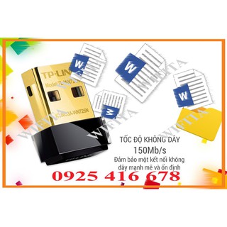 Thiết bị USB siêu nhỏ dùng để thu Wifi TP-Link TL-WN725N, Hàng chính hãng bảo hành 24 tháng