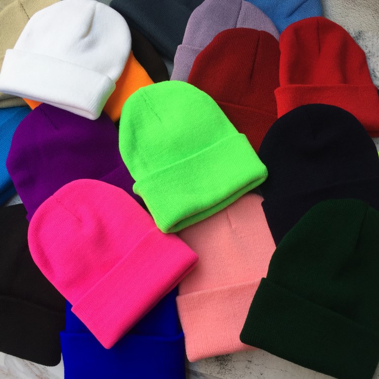 Mũ len dệt kim màu sắc kẹo ngọt phong cách Hàn Quốc thời trang xuân thu 22062