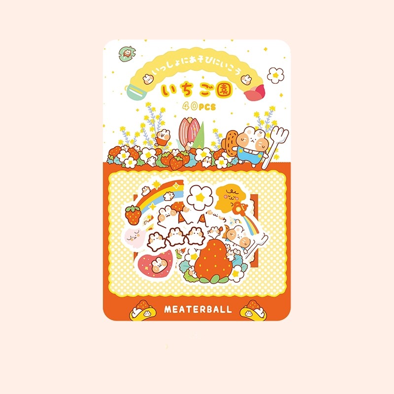 Bộ sticker gấu thỏ đáng yêu (có sẵn)
