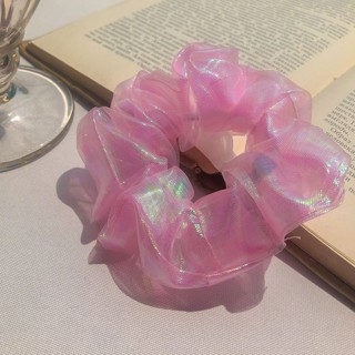 Dây buộc tóc, cột tóc Scrunchies Hologram lấp lánh
