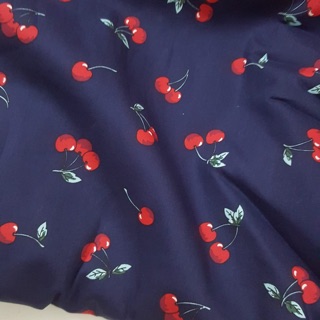 vải thô chery và trái cây 1mx1m5