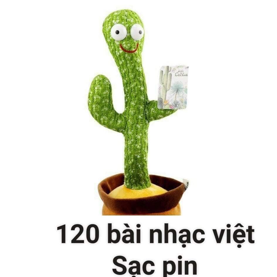 Cây xương rồng nhái giọng phát nhạc Việt 120 bài hát, có sạc pin - Cây xương rồng biết nói Huggy Wuggy nhảy múa vui nhộn