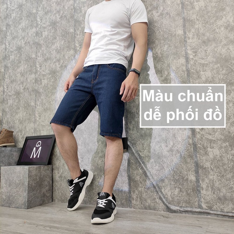 Quần short jean nam TS393 vải chất đẹp không phai màu đẹp Tronshop