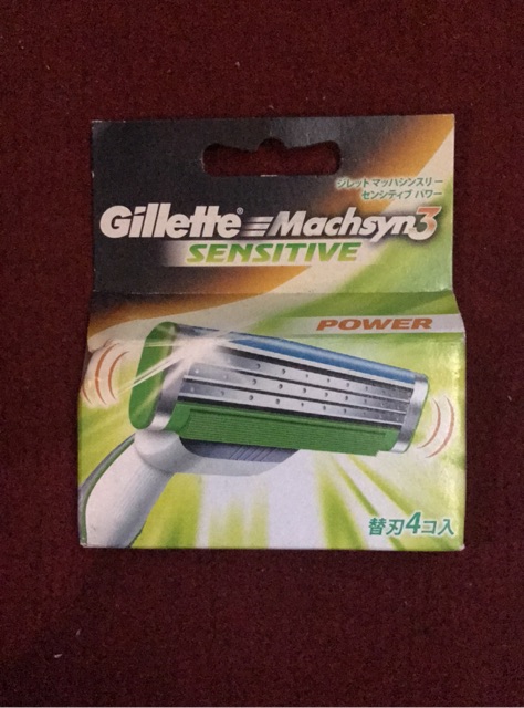 Lưỡi Cạo Gillette Mach3 - Vỉ 4 Lưỡi