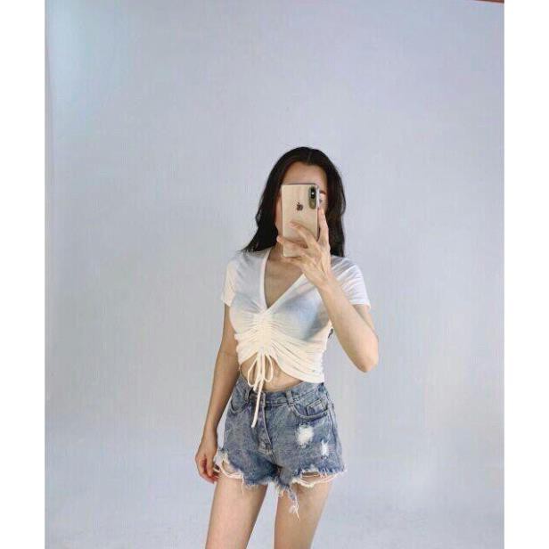 Áo thun croptop, silive Áo kiểu xinh xắn, cá tính, năng động