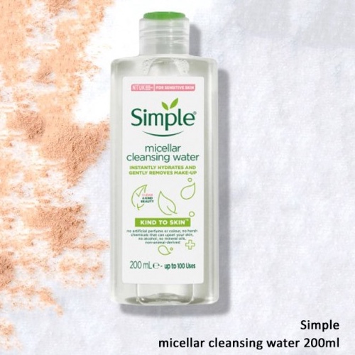 Nước tẩy trang Simple Kind to Skin Micellar Cleansing Water 200ml