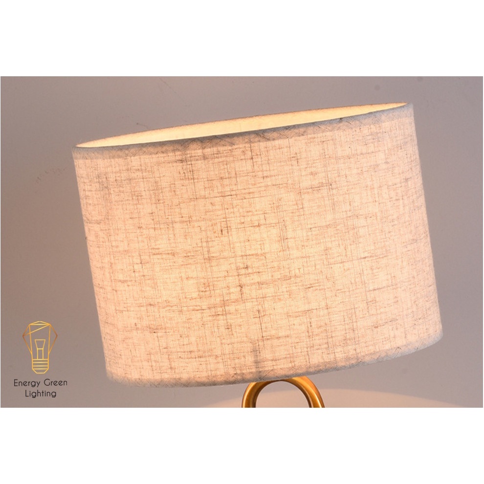 Đèn Ngủ Để Bàn Energy Green Lighting S3067 - Khung Kim Loại Hình Chữ U - Kiểu Dáng Sang Trọng - Tặng Kèm Bóng Led