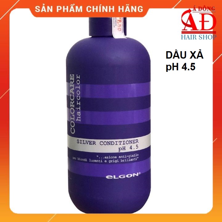 [Chính hãng] [Siêu rẻ] Dầu xả Elgon Colorcare Silver Conditioner cho tóc trắng xám bạch kim 300ml (ITALY)