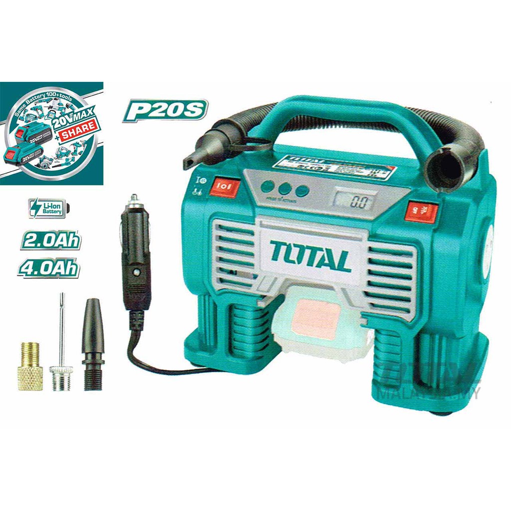 Máy nén khí tự động dùng pin 20V TOTAL TACLI20021