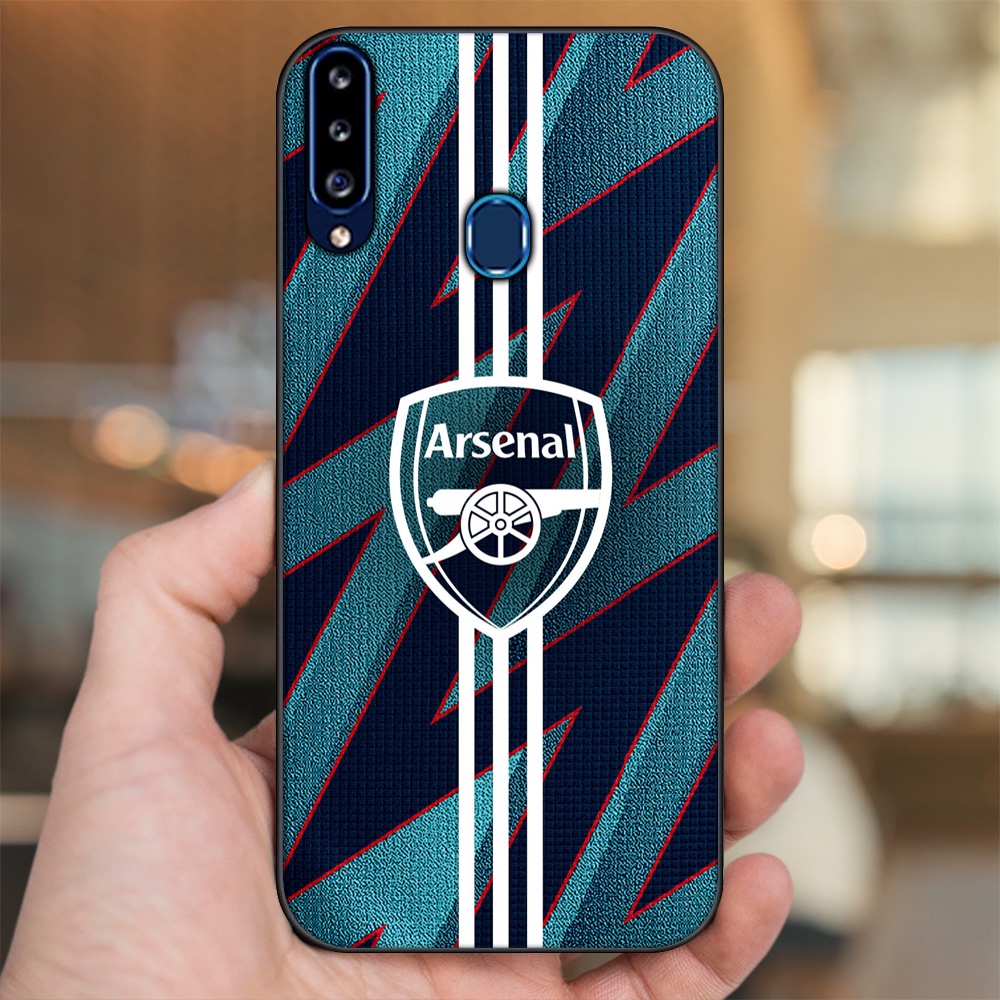 Ốp lưng Samsung A20S viền đen in hình Arsenal FC