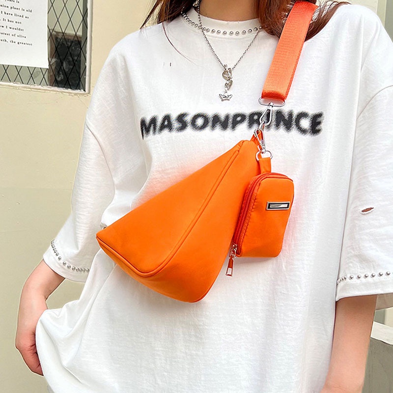Túi Đeo Vai Bằng Vải Bạt Nylon Sức Chứa Lớn Mẫu Mới 2022 Phong Cách Thể Thao Dễ Phối Đồ Thời Trang Cho Nữ