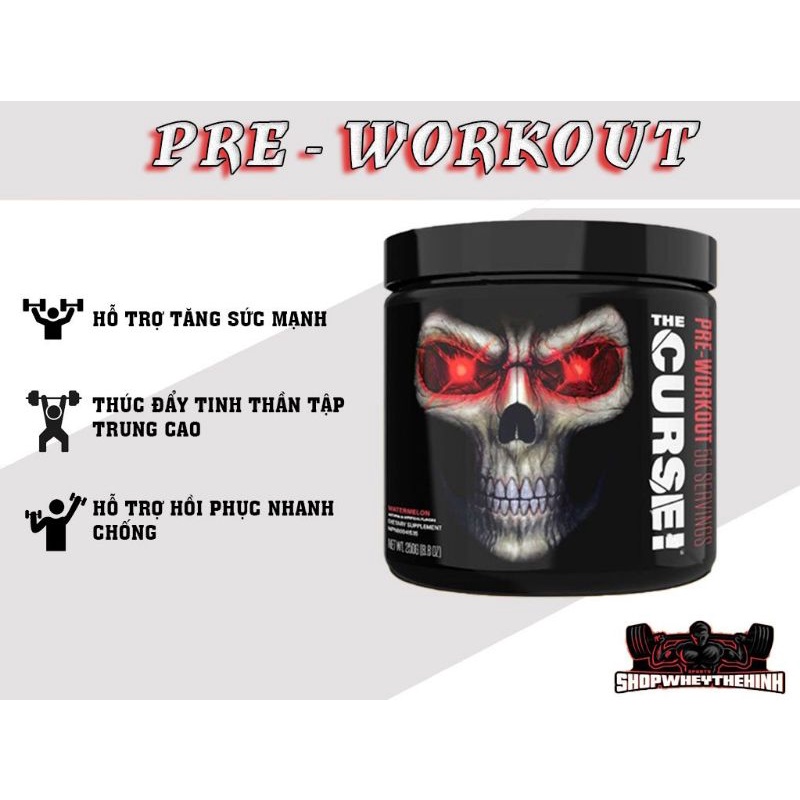 Pre - Workout Tăng Sức Mạnh The Curse (50 Lần Sử Dụng)