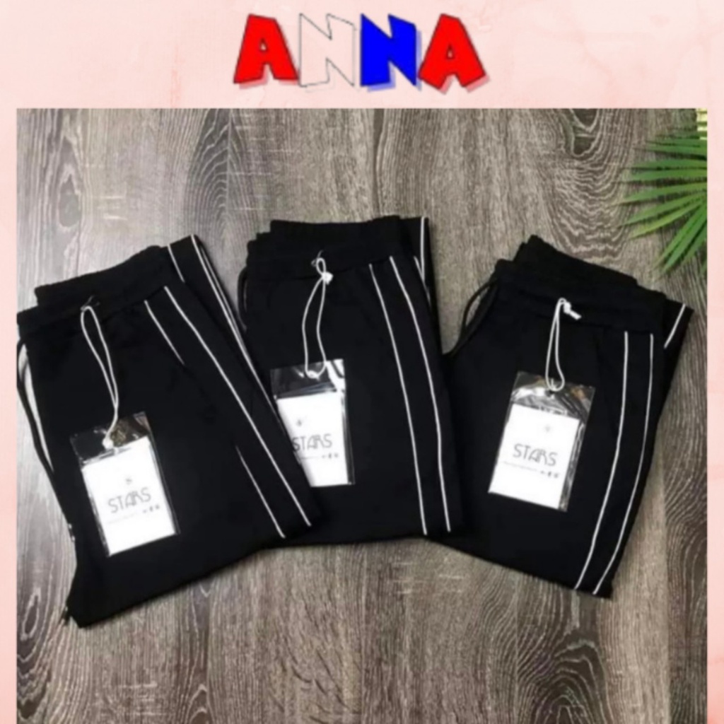Quần thể thao 2 sọc trắng,quần jogger nam nữ,chất umi dày dặn ANNA FASHION
