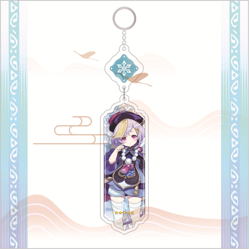 Móc Khóa Dài Hình Búp Bê Shinobu Yae Miko Ayaka Yoimiya Bằng Acrylic