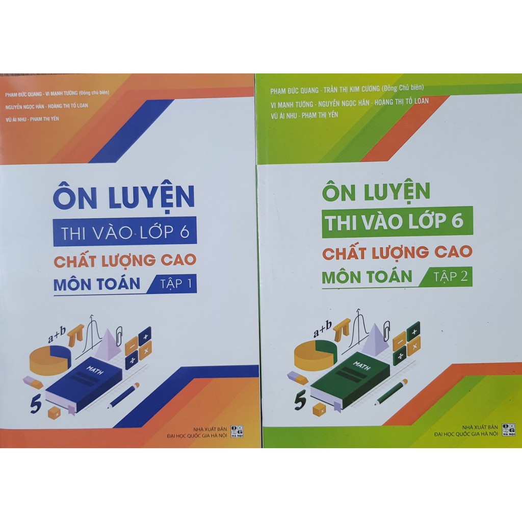 Sách - Combo Ôn luyện thi vào lớp 6 chất lượng cao môn Toán