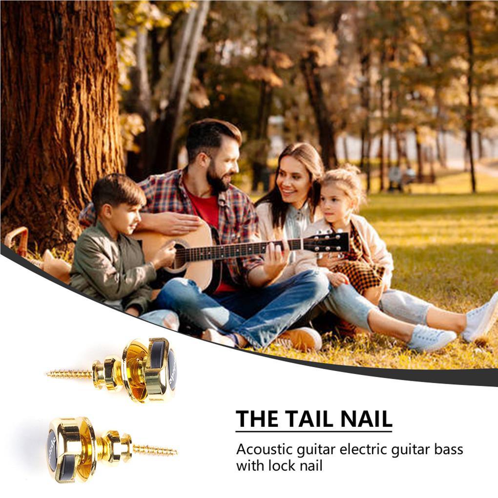 Set 2 Khóa Dây Đàn Màu Vàng Gọn Nhẹ Thay Thế Cho Người Mới Bắt Đầu