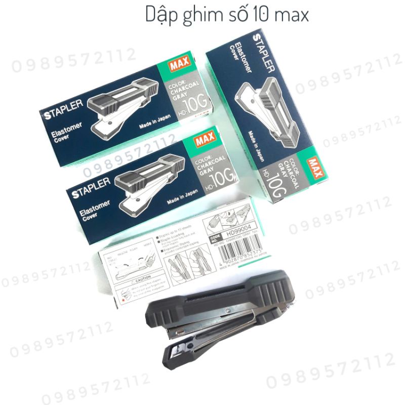 Dập ghim số 10 max HD-10G có đệm cao su.