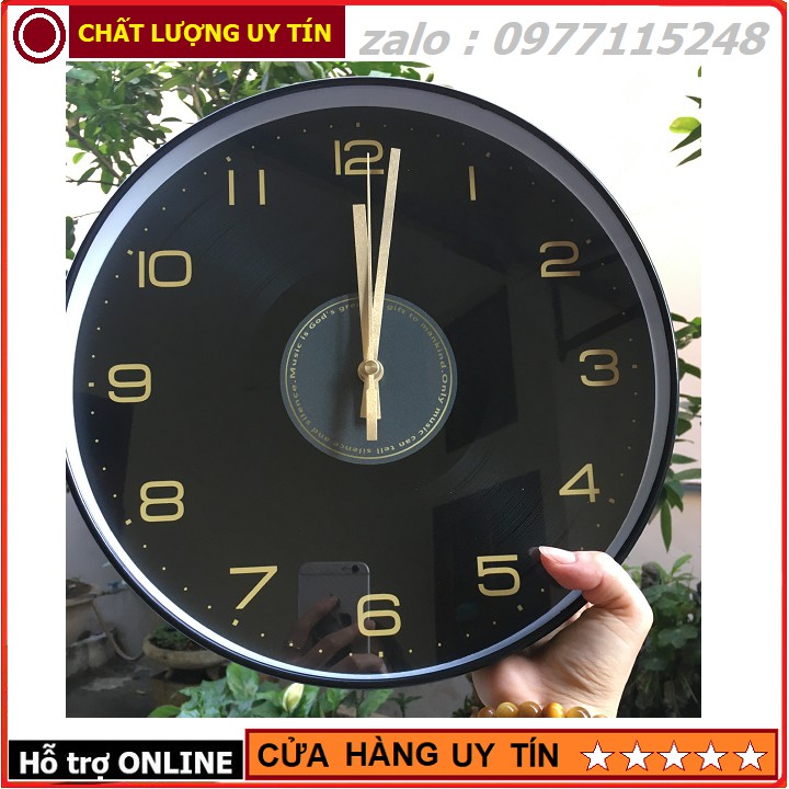 Đồng Hồ Treo Tường Kim Trôi Cao Cấp Nền Máy
