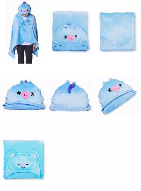Khăn choàng kèm mũ đội BT21