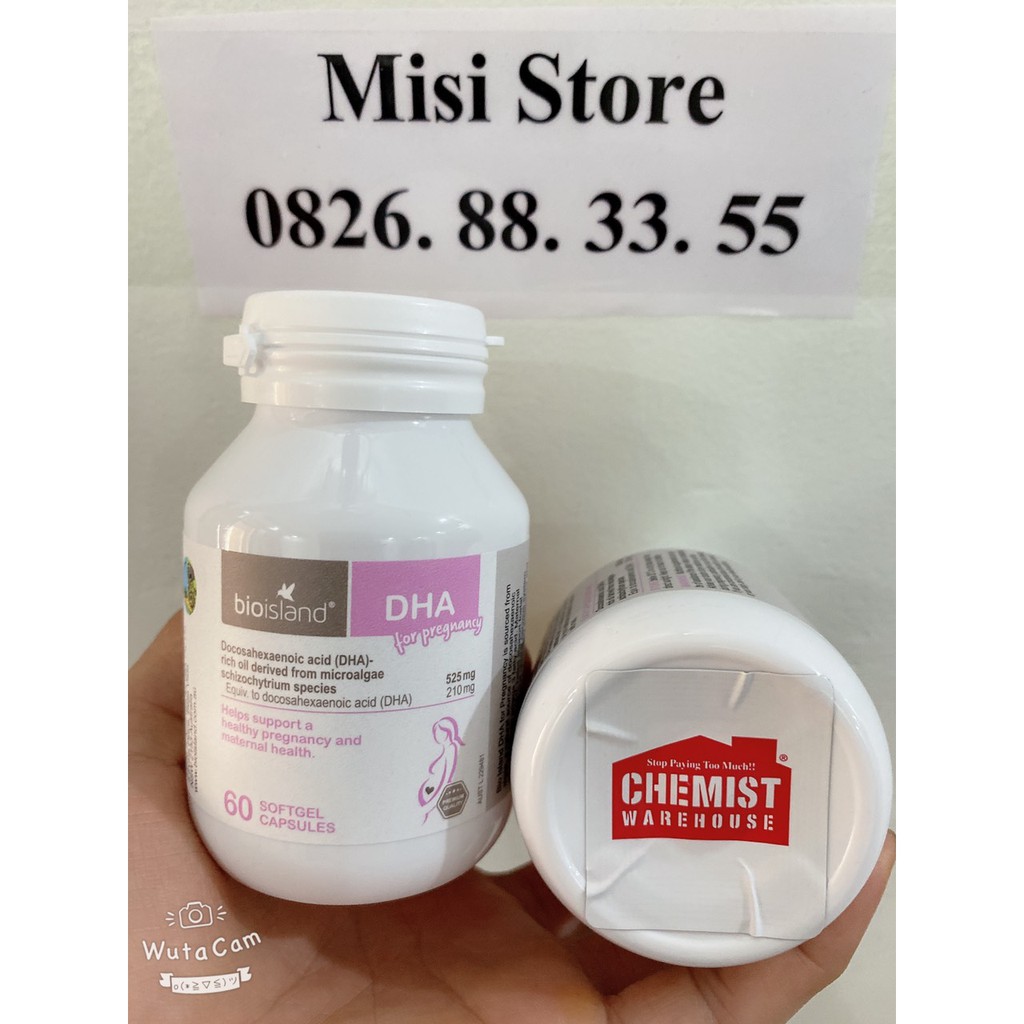 (Có Tem Chemist) DHA cho bầu Bioisland, 60 viên ( DHA Bầu)