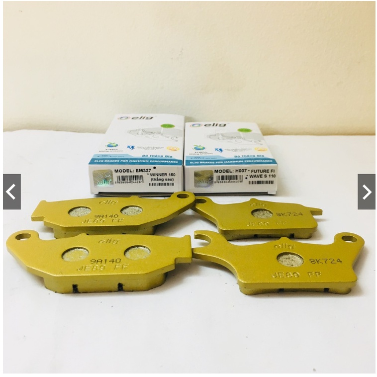 Má trước- sau ELIG (cho Future Fi, Hayate Fi, Wave S RSX RSV 110, Winner 150 Blade s110 rs110 rsx bố thắng phanh đĩa xe