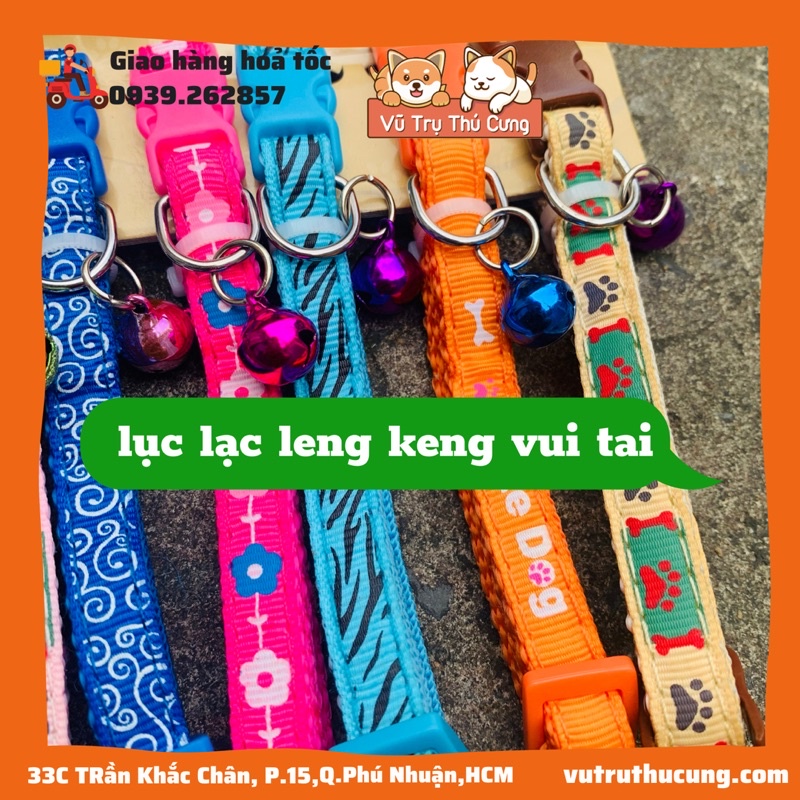 Vòng cổ cho thú cưng chó mèo giá rẻ