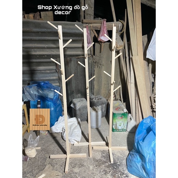 Cây treo quần áo gỗ thông giá tại xưởng