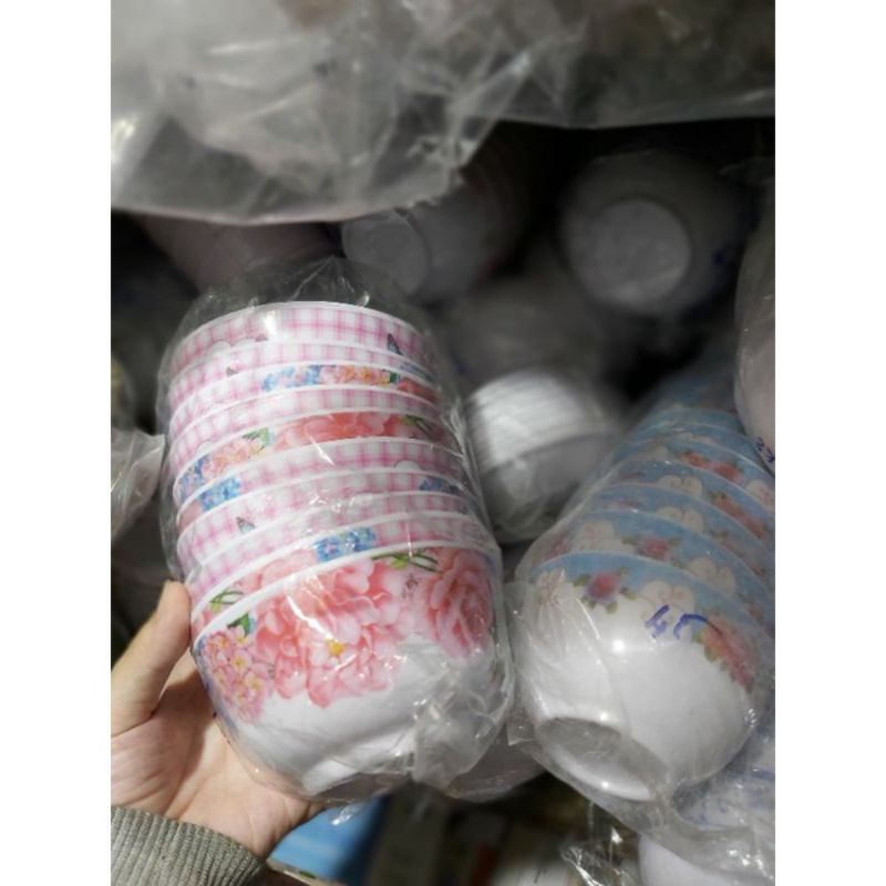 10 chén cơm, chén nhựa melanine, bát cơm nhựa