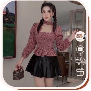 G35. 2802. áo nhung hoa/ trơn tay dài