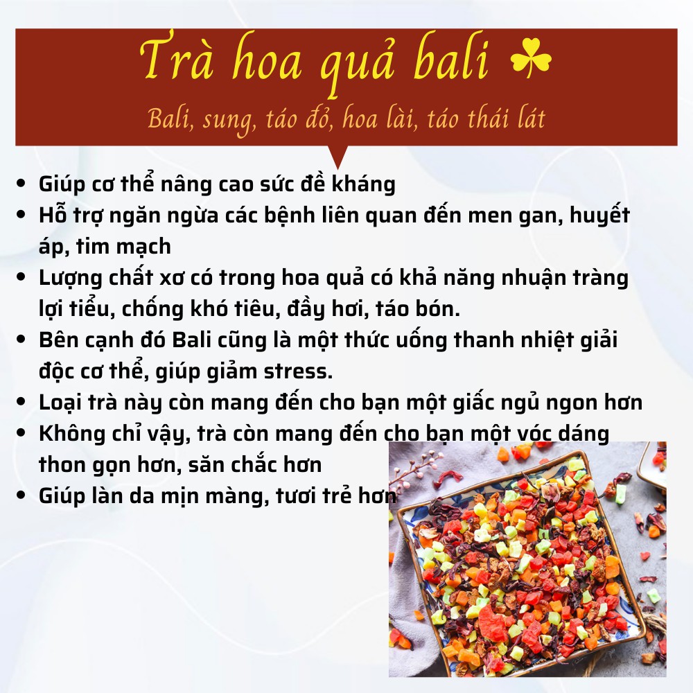 Trà hoa quả mix 1 gói - Dùng thử