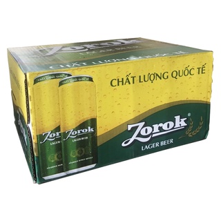 Thùng 20 lon bia zorok lager 500ml