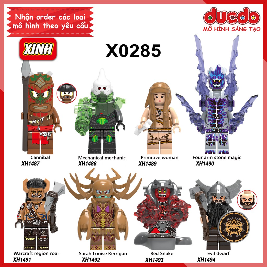 Minifigures các nhân vật trong Warcraft, Starcraft - Đồ chơi Lắp ghép Xếp hình Mô hình Mini XINH X0285