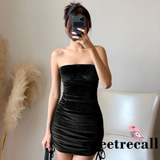 Đầm Ôm Thiết Kế Dây Rút Tôn Dáng Quyến Rũ Cho Nữ