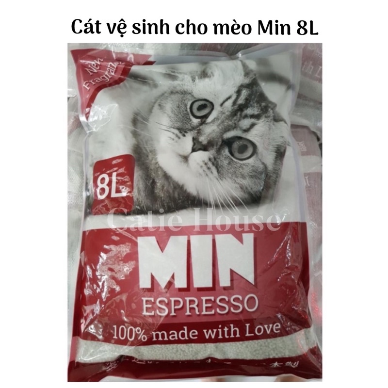 Cát vệ sinh cho mèo MIN 8L xuất sứ Nhật Bản - Cát Min 8L cho mèo