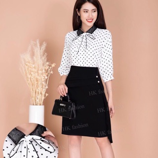 Chân váy A vạt lệch