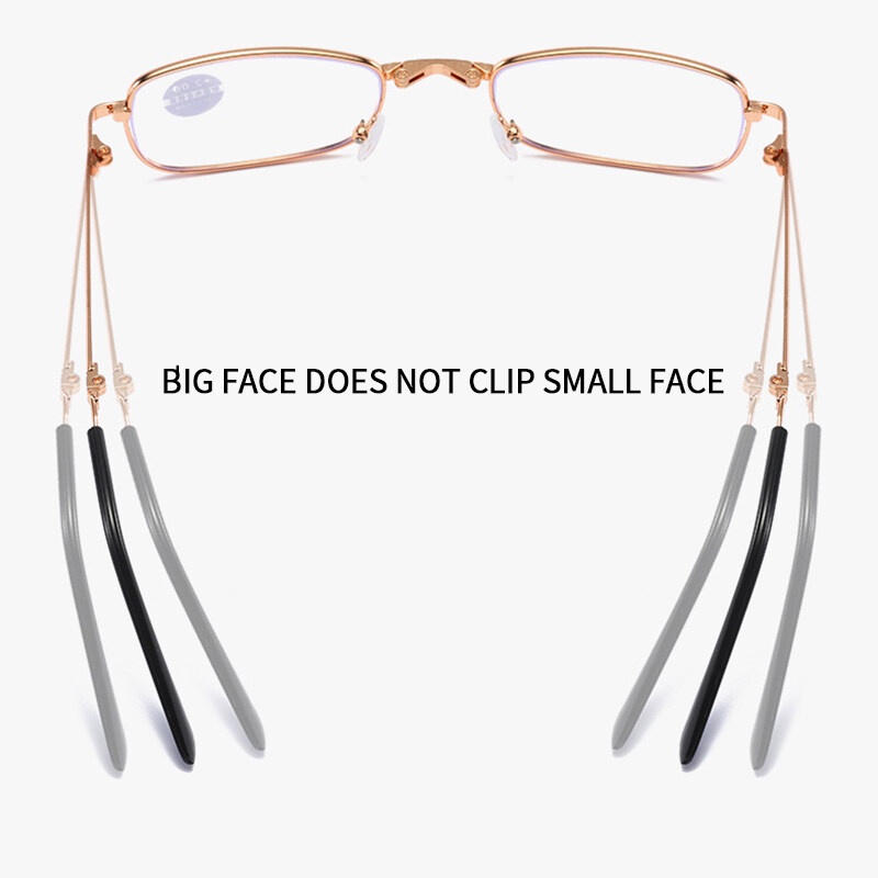 Kính Đọc Sách Chống Ánh Sáng Xanh Đa Năng Khung Kim Loại Ốp