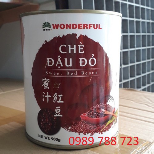 Chè Đậu Đỏ Wonderful Lon Thiếc 900g