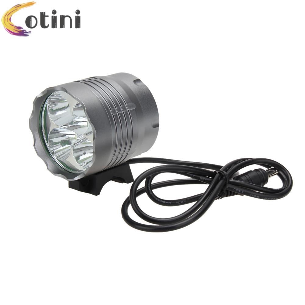 Bộ 5 Đèn Pha Trước Cho Xe Đạp Cree Xm-L U2 Led 8000lm-120901