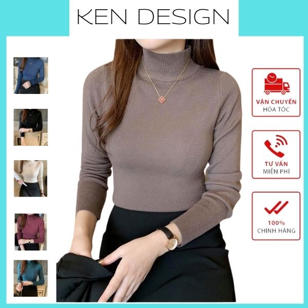 Áo Len Tăm Nhung Dài Tay Giữ Nhiệt Cao Cấp Chất Len Mềm Mịn Co Giãn Thoải Mái