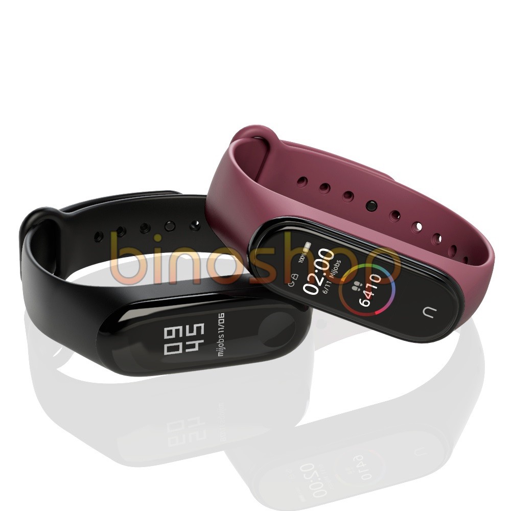 Dây Silicon thay thế Xiaomi Miband 4, mi band 3 - Mijobs