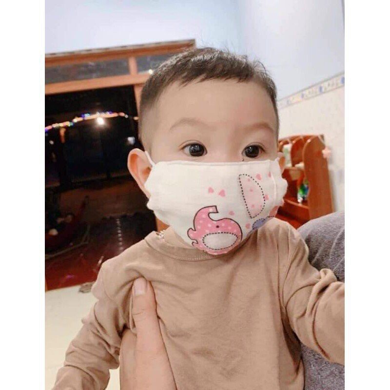 Khẩu trang vải xô thoáng khí cho bé
