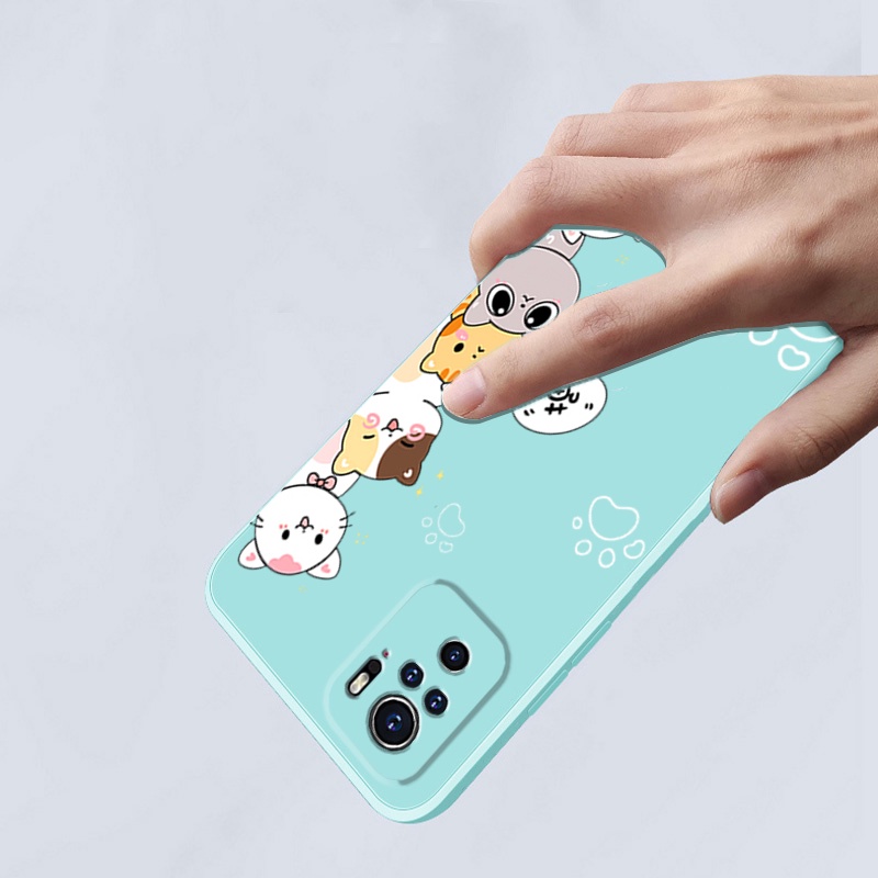 Ốp lưng REDMI NOTE 10 4G XIAOMI REDMI NOTE 10S REDMI NOTE 10 PRO 4G Ốp Điện Thoại Silicon Mềm Mịn Bảo Vệ Cho REDMI NOTE 10 4G XIAOMI REDMI NOTE 10S REDMI NOTE 10 PRO 4G DZMM01 viền vuông cute