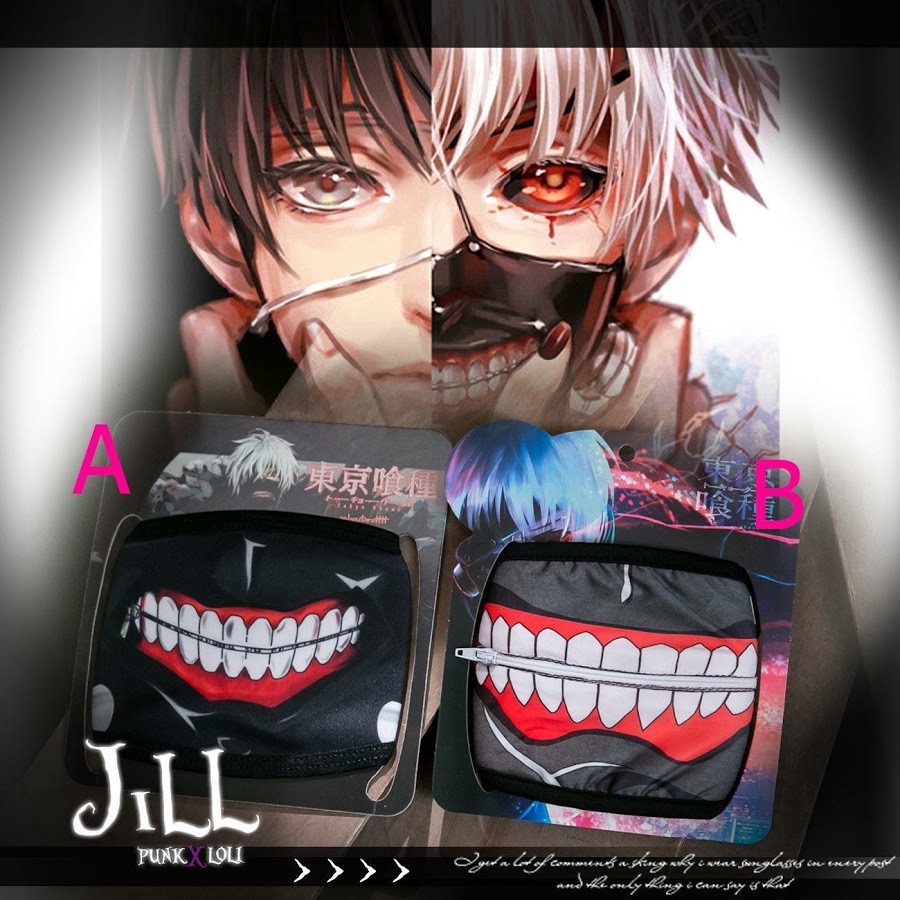 Khẩu Trang Chống Bụi Hình Nhân Vật Anime Tokyo Ghoul