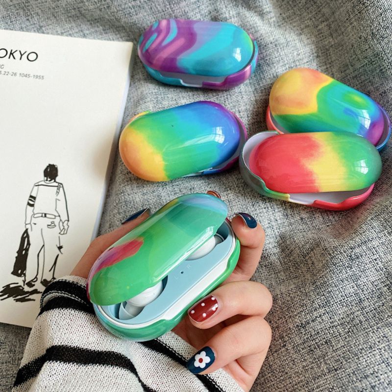 Ốp Lưng Cứng Màu Cầu Vồng Cho Điện Thoại Samsung-Galaxy Buds / Burt +
